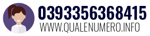 Numero di telefono 0393356368415 0393356368415