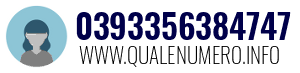 Numero di telefono 0393356384747 0393356384747