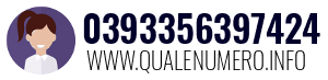Numero di telefono 0393356397424 0393356397424