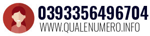 Numero di telefono 0393356496704 0393356496704