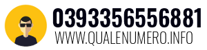 Numero di telefono 0393356556881 0393356556881