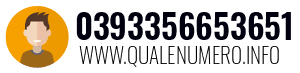 Numero di telefono 0393356653651 0393356653651