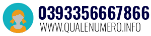 Numero di telefono 0393356667866 0393356667866