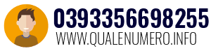 Numero di telefono 0393356698255 0393356698255