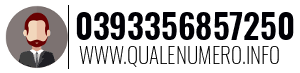 Numero di telefono 0393356857250 0393356857250