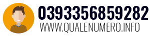 Numero di telefono 0393356859282 0393356859282