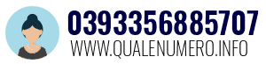 Numero di telefono 0393356885707 0393356885707