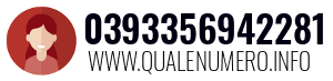 Numero di telefono 0393356942281 0393356942281