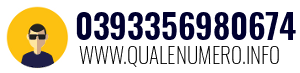 Numero di telefono 0393356980674 0393356980674