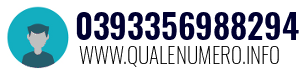 Numero di telefono 0393356988294 0393356988294
