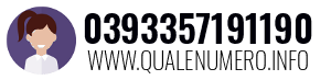 Numero di telefono 0393357191190 0393357191190