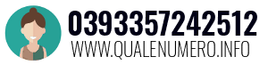 Numero di telefono 0393357242512 0393357242512