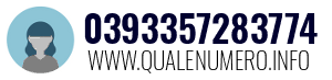 Numero di telefono 0393357283774 0393357283774