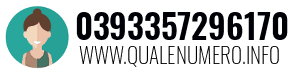 Numero di telefono 0393357296170 0393357296170