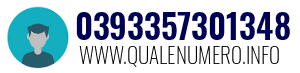 Numero di telefono 0393357301348 0393357301348