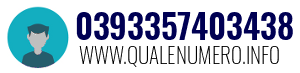 Numero di telefono 0393357403438 0393357403438