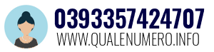 Numero di telefono 0393357424707 0393357424707
