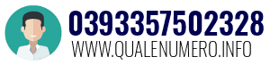 Numero di telefono 0393357502328 0393357502328