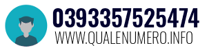 Numero di telefono 0393357525474 0393357525474