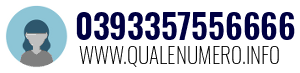 Numero di telefono 0393357556666 0393357556666