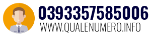 Numero di telefono 0393357585006 0393357585006