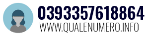 Numero di telefono 0393357618864 0393357618864