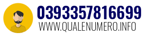Numero di telefono 0393357816699 0393357816699