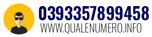 Numero di telefono 0393357899458 0393357899458