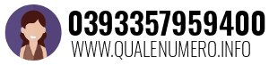 Numero di telefono 0393357959400 0393357959400