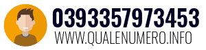 Numero di telefono 0393357973453 0393357973453
