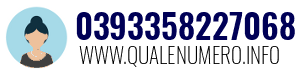 Numero di telefono 0393358227068 0393358227068