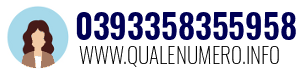 Numero di telefono 0393358355958 0393358355958