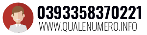 Numero di telefono 0393358370221 0393358370221