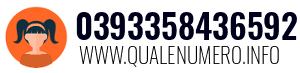 Numero di telefono 0393358436592 0393358436592