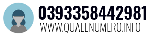 Numero di telefono 0393358442981 0393358442981