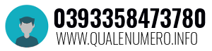Numero di telefono 0393358473780 0393358473780