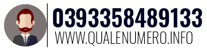Numero di telefono 0393358489133 0393358489133