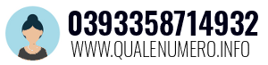 Numero di telefono 0393358714932 0393358714932