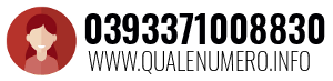 Numero di telefono 0393371008830 0393371008830