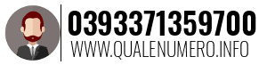 Numero di telefono 0393371359700 0393371359700
