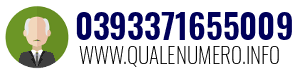 Numero di telefono 0393371655009 0393371655009