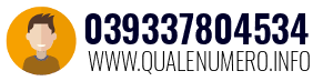 Numero di telefono 039337804534 039337804534