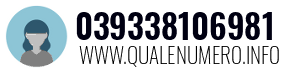 Numero di telefono 039338106981 039338106981