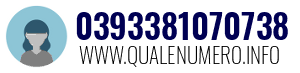 Numero di telefono 0393381070738 0393381070738