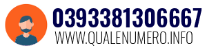 Numero di telefono 0393381306667 0393381306667