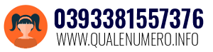 Numero di telefono 0393381557376 0393381557376