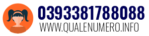Numero di telefono 0393381788088 0393381788088