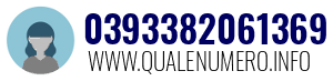 Numero di telefono 0393382061369 0393382061369
