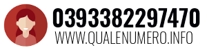 Numero di telefono 0393382297470 0393382297470