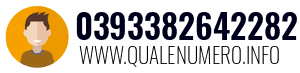 Numero di telefono 0393382642282 0393382642282